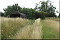 Corrugated hut by the bridleway in MK44 3QJ