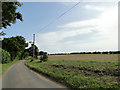 Bacton Road near Church Plantation in NR28 9TS