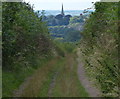 View towards All Saints' Church in Braunston in NN11 2AH