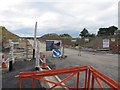 Entrance to Apperley Bridge station, in progress in BD10 0PN