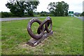 The sculpture Cyco by a lay-by off the A170 in YO62 7RS