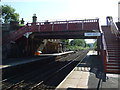 Footbridge, Corbridge Railway Station in NE45 5SB