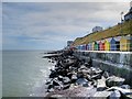 Rocky Shore below Sheringham East Promenade in NR26 8DG