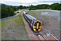 Train approaching Gorebridge in EH23 4BP