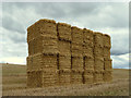Straw bales, Red Barn Lane, Billinge in WN5 7NL