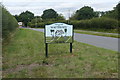 Mattersey Thorpe village boundary sign in Mattersey