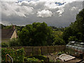 Looking south from Deer Park on a stormy day in EX32 9DF