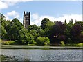 Lymm Dam and St Mary the Virgin, Lymm in WA13 0AT