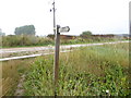 Footpath turns east towards Pagham Road in PO21 4FD