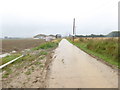 Private road to Shipverling Barn in PO21 4FD
