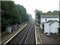 A general view of Shepherdwell station from the footbridge in CT15 7NU