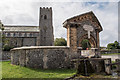 Raised pond with water trough, Upper Sheringham Church in NR26 8AD