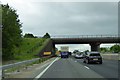 A616 westbound bridge over M1 at junction 30 in S43 4WH