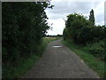 Bridleway towards Henlow in SG18 9SJ