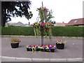 Floral display by Cupar Road (A913), Newburgh in KY14 6HA