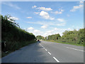 A shady layby on the A1120 in IP14 6AA