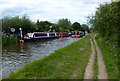 Narrowboats along the Trent & Mersey Canal in Willington and Findern Ward