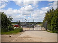 Entrance to sewage works south west of Keyworth in NG12 5JY