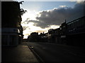 Almost sunset over Market Street, Heanor in DE75 7GT