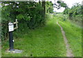 Trent & Mersey Canal Milepost along the towpath in DE65 6BT