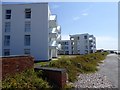 Seaside blocks of flats at East Wittering in PO20 8DE