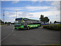 Bus leaving Harlescott Park & Ride in SY1 4TA