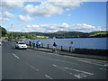 Hollingworth Lake with the elevated M62 beyond in OL15 0DN