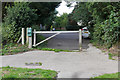 Entrance barrier, Farnham Park in GU9 0NP