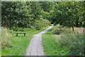 Footpath, Farnham Park in GU9 0NP
