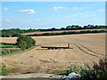 Trailer in a stubble field in SG9 9GF
