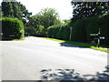 Looking into Monkmead Lane from the north in RH20 2NJ