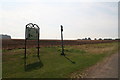 Information board and footpath to Scremby from Welton le Marsh in PE23 5SY