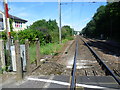 View from the level crossing at Rookery Lane in CB11 4JS