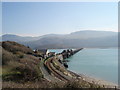Barmouth Bridge and footpath toll house in LL42 1ET