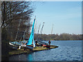 Preparing to sail on Powell's Pool, Sutton Park in B73 6LJ