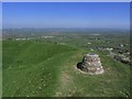 Brent Knoll - Toposcope with view towards The Mendips in TA9 4DL