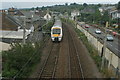 View west along the c2c tracks towards Leigh-on-Sea station in Leigh-on-Sea