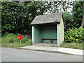 Bus stop shelter on Bury Road, Lawshall in IP29 4PE