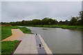 Restored section of Wilts & Berks Canal, near Mill Lane, Wichelstowe, Swindon in SN1 7BX