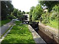 Lock 38E in the Marsden flight of locks on the Huddersfield Narrow canal in HD7 6JG