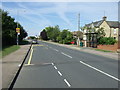 Bus stop and shelter on Shefford Road in SG17 5AP