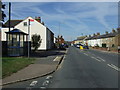Bus stop and shelter on Clifton Road, Shefford in SG17 5SL