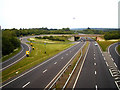 A3 / A272 junction  from Harrow Lane bridge in GU32 2EB