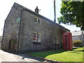 Phone box outside the pub in DE45 1QU