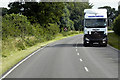 Mercedes HGV on A1065, Hungry Hill in PE32 2DA