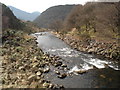 Outflow from Llyn Dinas in Beddgelert Community
