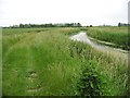Footpath running alongside large drainage ditch. in CT3 2LP