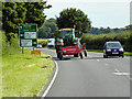 Tractor on the A1065, near West Lexham in PE32 2SA
