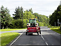 Tractor on the A1065 at Weasenham All Saints in PE32 2TN