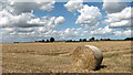 Straw bales, Harrison's Farm, Oby in Ashby with Oby